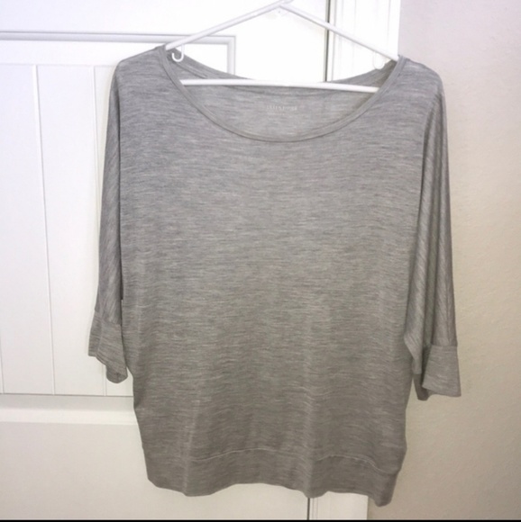 Eileen Fisher silk and cotton grey shirt - Picture 2 of 2